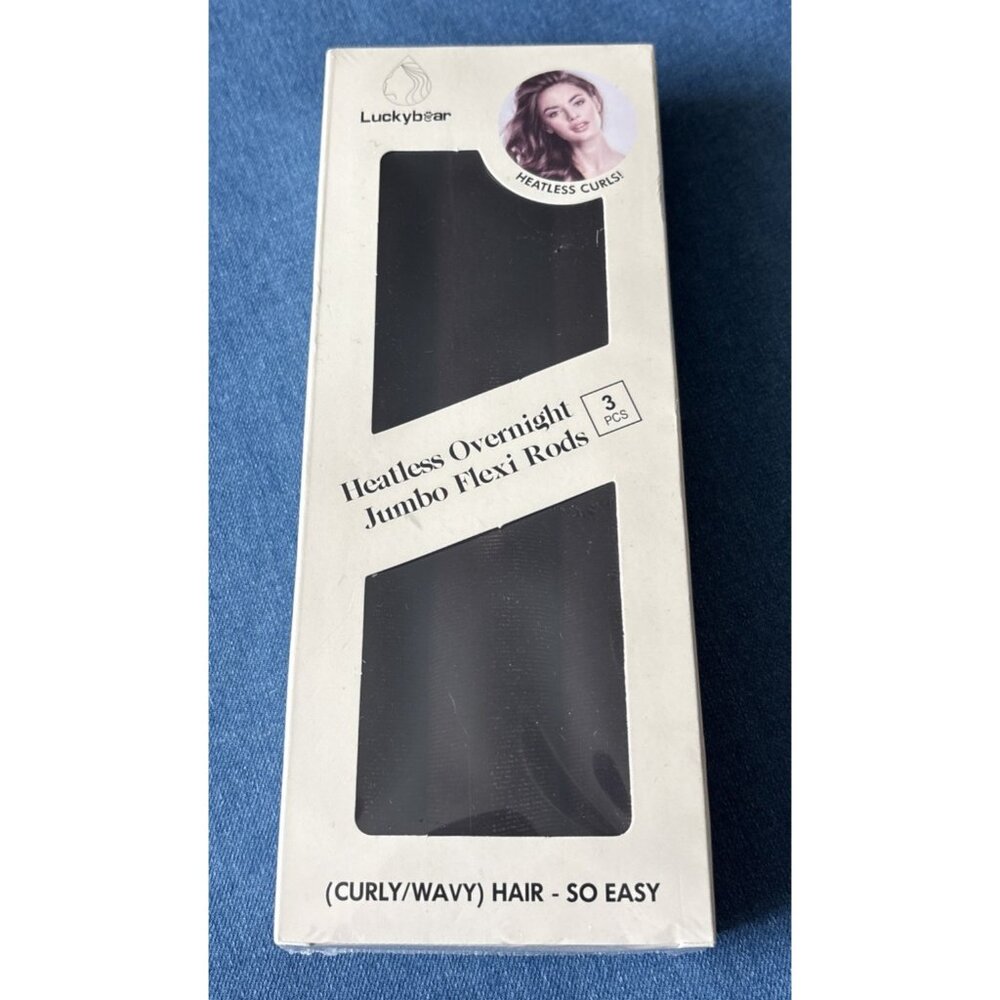Luckybear Heatless Overnight Jumbo Flexi Rods Hair Curlers